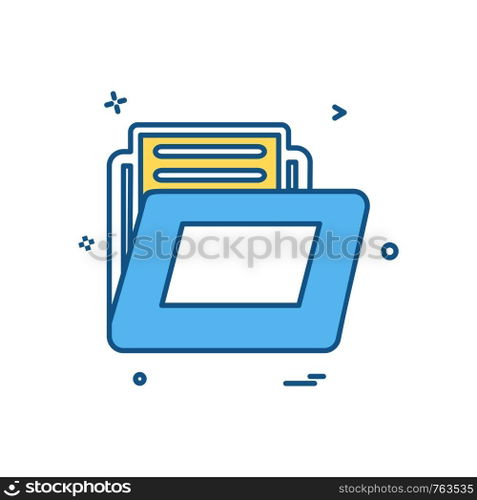 Folder icon design vector