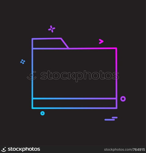 Folder icon design vector