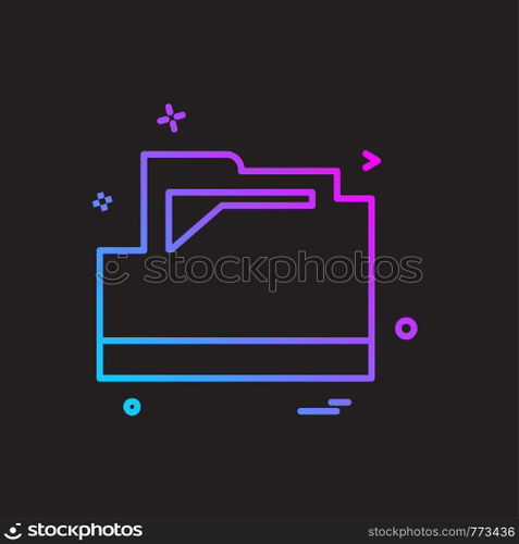 Folder icon design vector