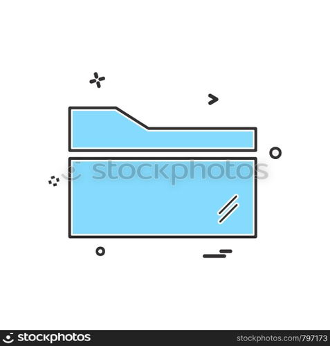 Folder icon design vector