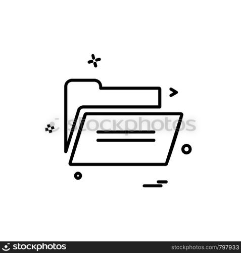 Folder icon design vector
