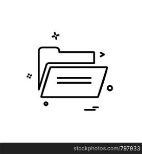 Folder icon design vector