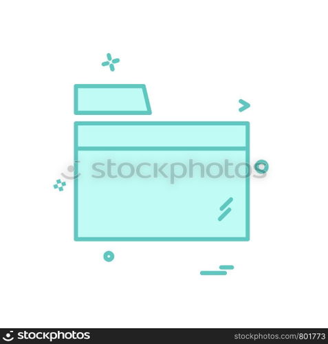 Folder icon design vector