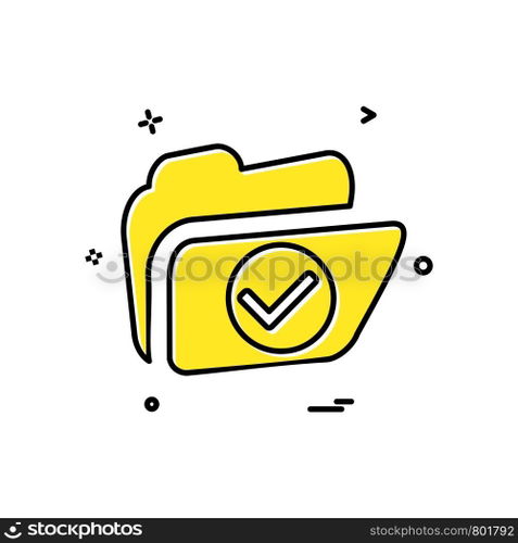 Folder icon design vector