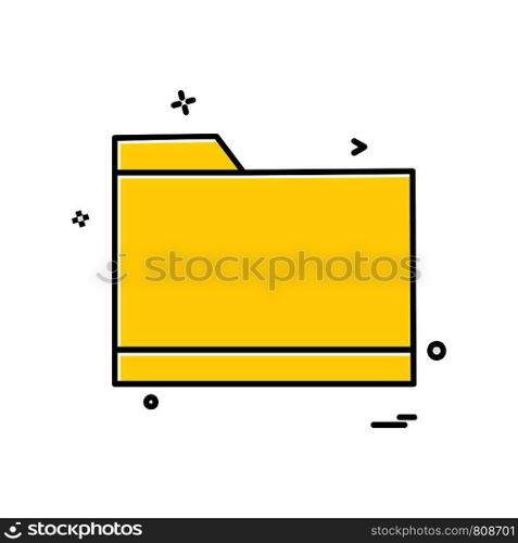 Folder icon design vector