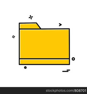 Folder icon design vector