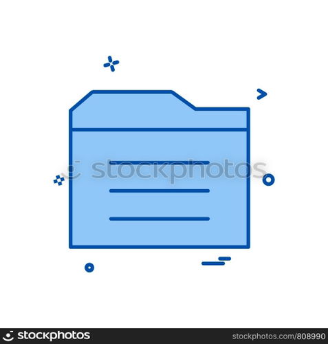 Folder icon design vector