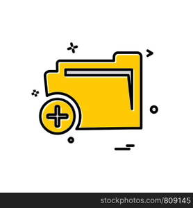 Folder icon design vector