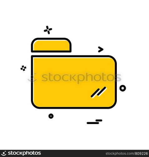 Folder icon design vector