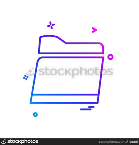 Folder icon design vector