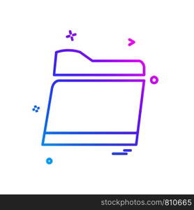 Folder icon design vector