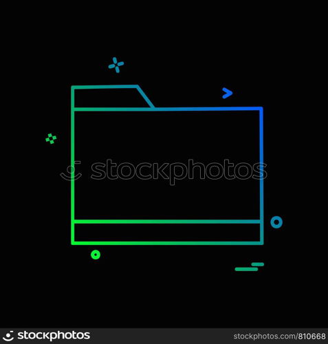 Folder icon design vector