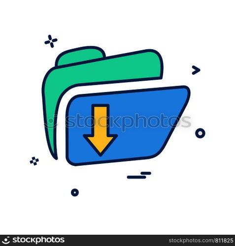 Folder icon design vector