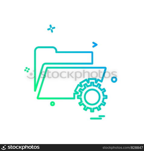 Folder icon design vector