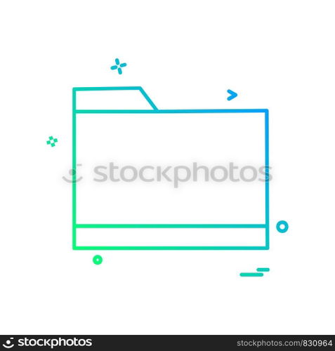Folder icon design vector
