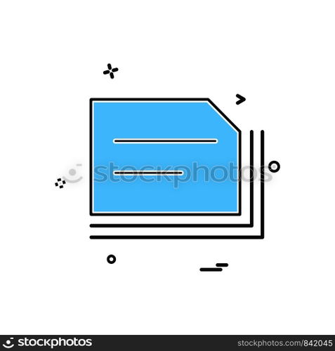 Folder icon design vector