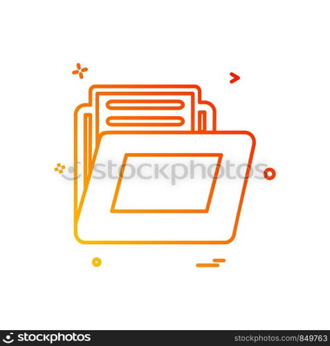 Folder icon design vector