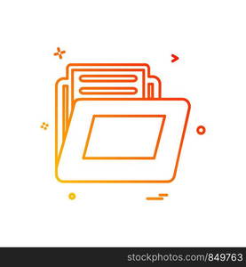 Folder icon design vector