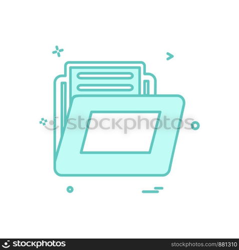 Folder icon design vector