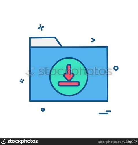 Folder icon design vector