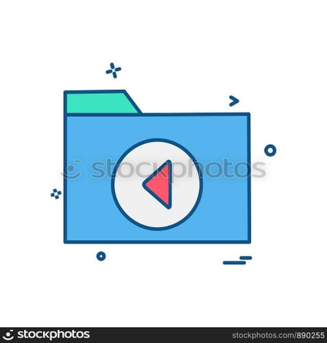 Folder icon design vector