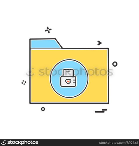 Folder icon design vector