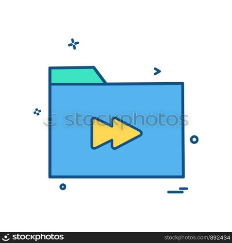 Folder icon design vector
