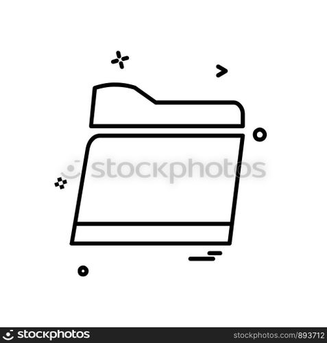 Folder icon design vector