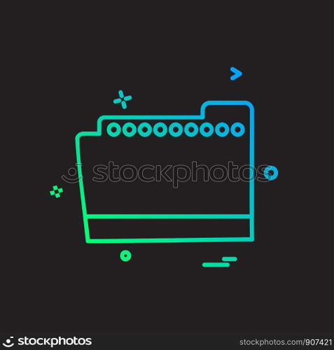 Folder icon design vector