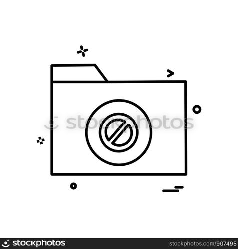 Folder icon design vector