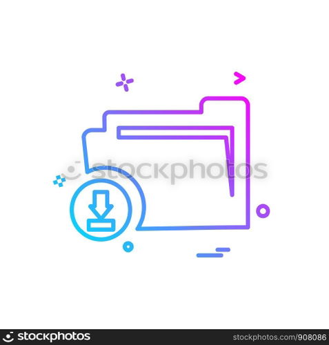 Folder icon design vector