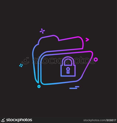Folder icon design vector