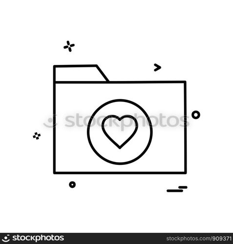 Folder icon design vector