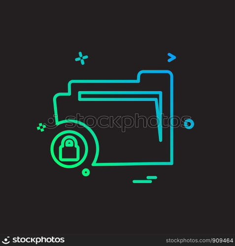 Folder icon design vector