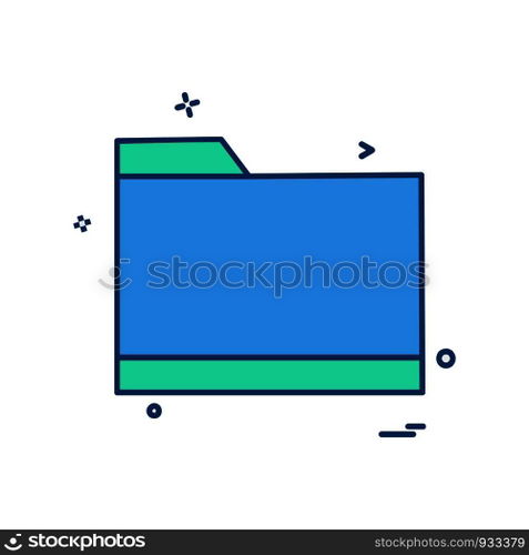 Folder icon design vector