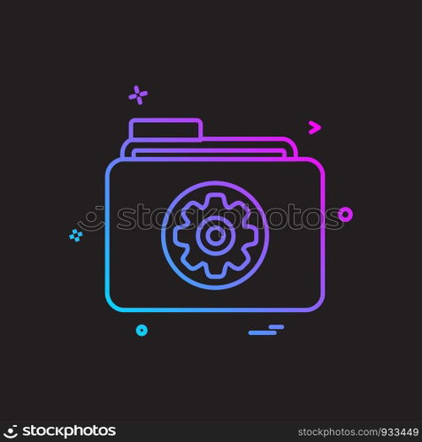 Folder icon design vector