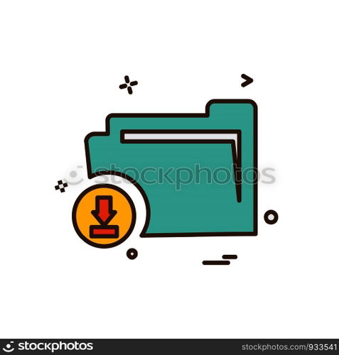 Folder icon design vector