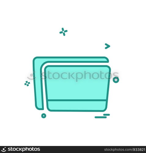 Folder icon design vector