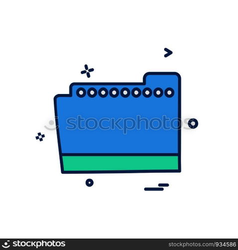Folder icon design vector