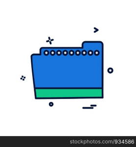 Folder icon design vector
