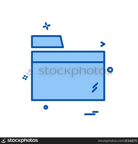 Folder icon design vector