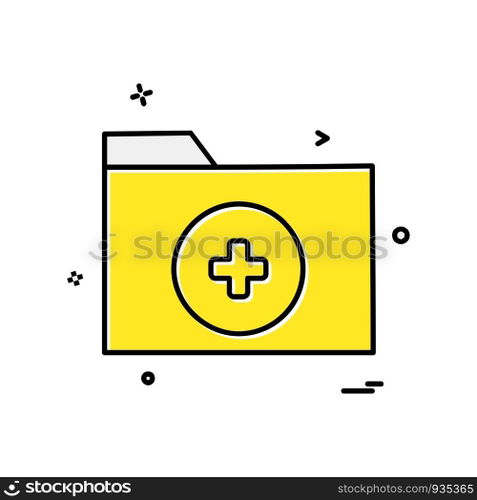 Folder icon design vector
