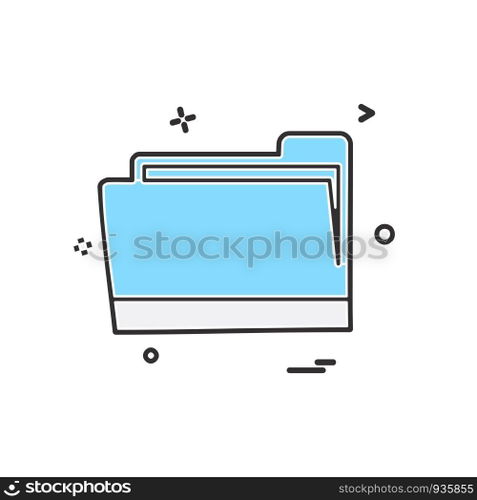 Folder icon design vector