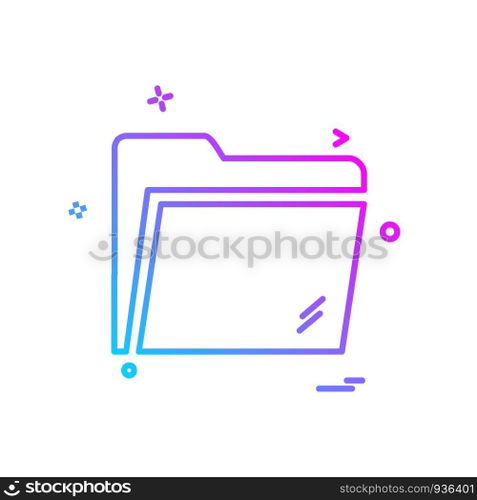 Folder icon design vector