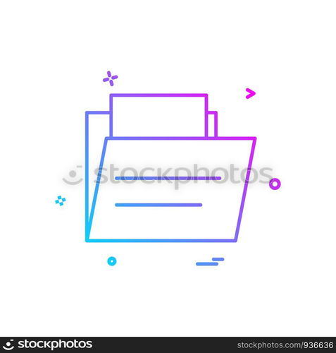 Folder icon design vector