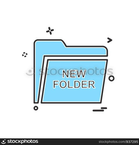 Folder icon design vector
