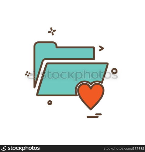 Folder icon design vector