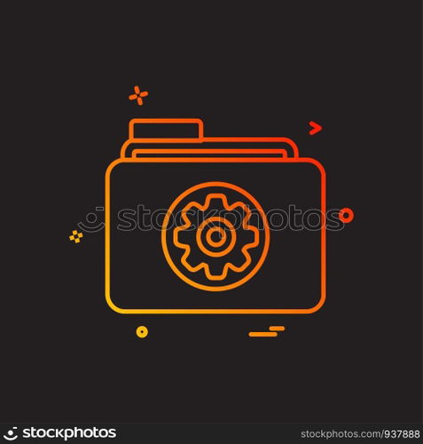 Folder icon design vector