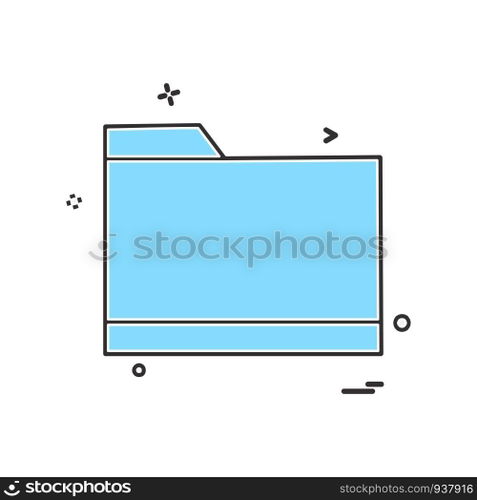 Folder icon design vector