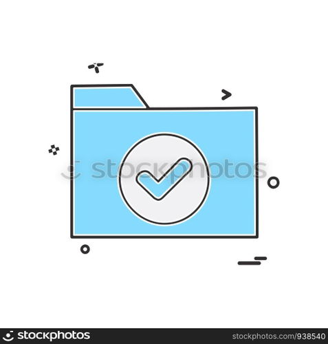 Folder icon design vector